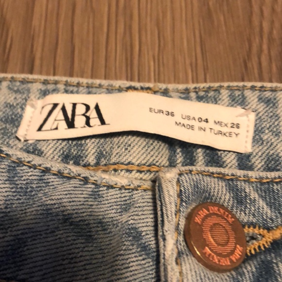 Blue cropped Zara jeans - Picture 3 of 8